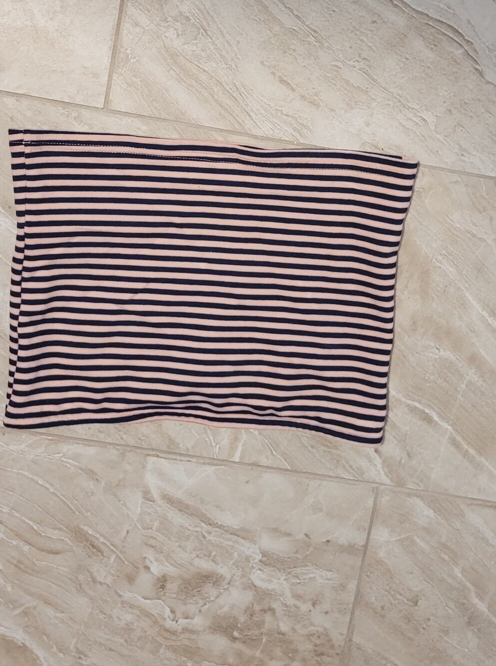5 For $25 Edikted Pink and Navy Striped Tube Top